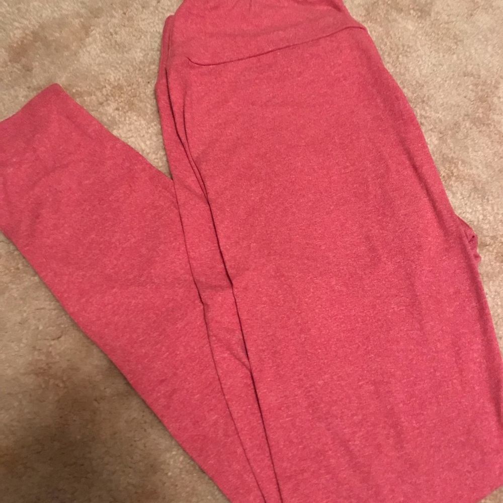 LulaRoe pink Tall & Curvy leggings